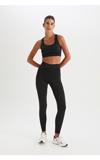 DeFacto DeFactoFit Beli Saran Sporcu Tayt B4580AX25SPBK81