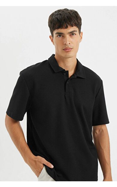 DeFacto New Regular Fit Polo Yaka Kısa Kollu Polo Tişört B4939AX24AUBK81