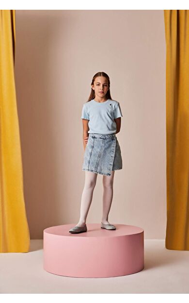 Kız Çocuk Jean Şort Etek