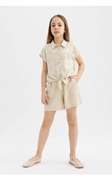 DeFactoFit Kız Çocuk Viskon Şort B5050A824HSBG743