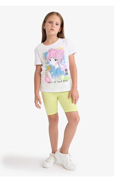 DeFacto Kız Çocuk Kısa Boy Tayt B5591A825SMYL114