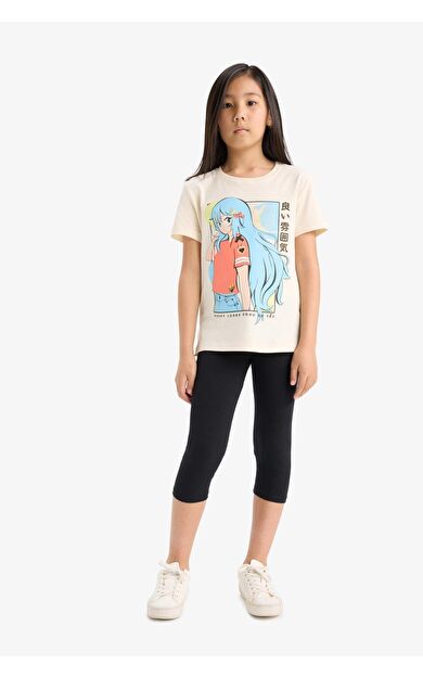 DeFacto Kız Çocuk Midi Tayt B5656A825SMBK27