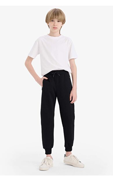 DeFacto Erkek Çocuk Beli Paçası Lastikli Basic Düz Pike Eşofman Altı