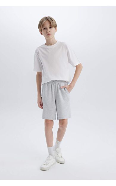 DeFacto Erkek Çocuk Esnek Belli Cepli Pike Şort