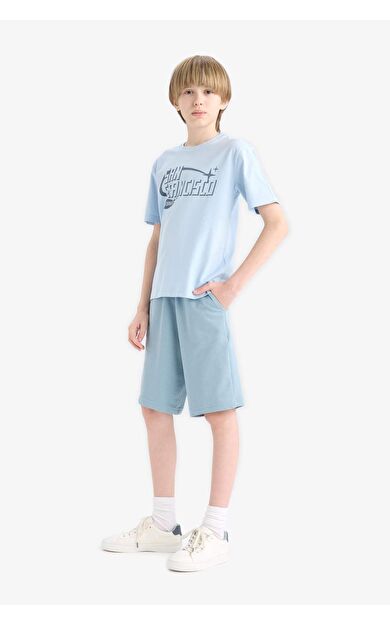 DeFacto Erkek Çocuk Beli Lastikli Basic Düz Şort B5867A825SMBE606