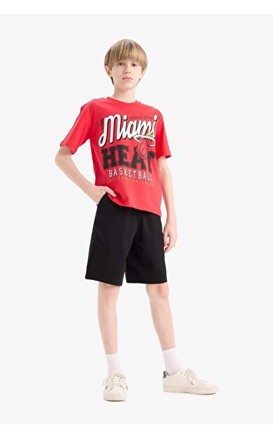 DeFacto Erkek Çocuk Beli Lastikli Basic Düz Şort B5867A825SMBK27