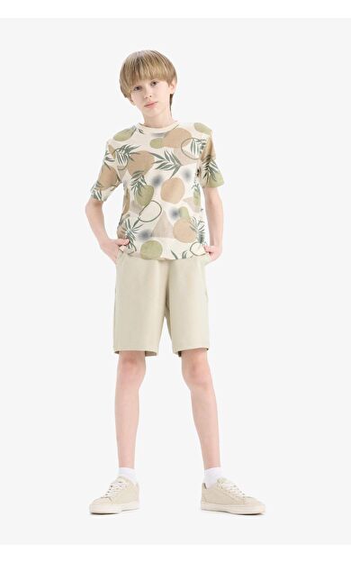 DeFacto Erkek Çocuk Beli Lastikli Basic Düz Şort B5867A825SMKH479