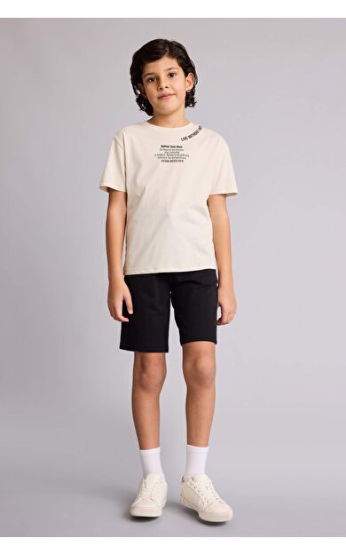 Erkek Çocuk Regular Fit Sweatshirt Kumaşı Şort