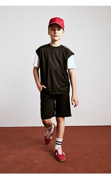 DeFacto Erkek Çocuk Regular Fit Sweatshirt Kumaşı Şort