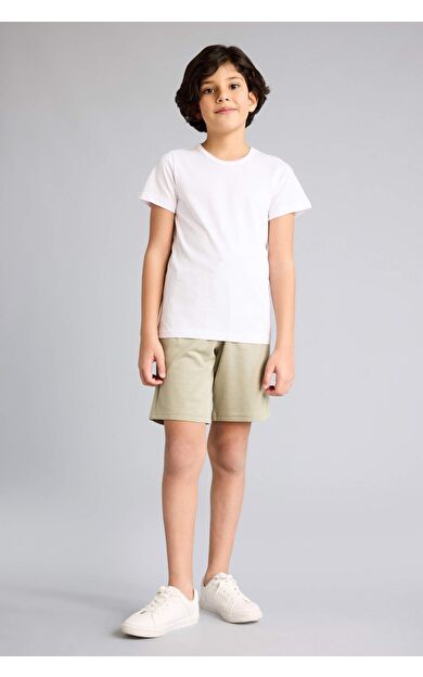 DeFacto Regular Fıt Sweatshırt Kumaşı Şort Erkek Çocuk
