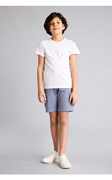 DeFacto Regular Fıt Sweatshirt Kumaşı Şort Erkek Çocuk
