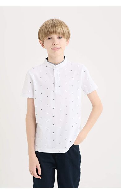 DeFacto Erkek Çocuk Hakim Yaka Pike Kısa Kollu Polo Tişört B5938A825SMWT34