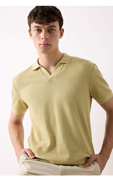 DeFacto Regular Fit Kısa Kollu Pilise Polo Tişört B6382AX25SPBG433