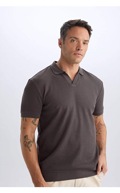 DeFacto Regular Fit Kısa Kollu Pilise Polo Tişört B6382AX25SPBN581