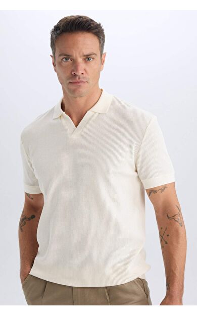 DeFacto Regular Fit Kısa Kollu Pilise Polo Tişört B6382AX25SPER98