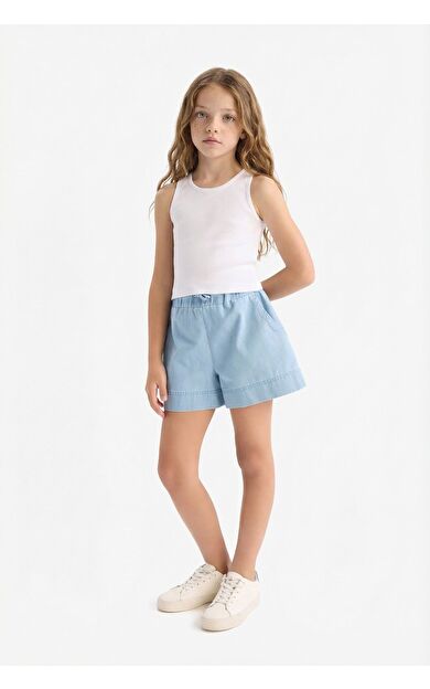 DeFacto Kız Çocuk Jean Şort B6386A825SMNM39