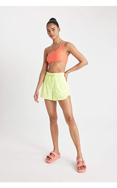 DeFactoFit Slim Fit Esnek Dokulu Deniz Şortu B6571AX24HSYL205