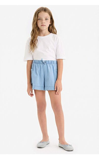 DeFacto Kız Çocuk Jean Şort B6574A825SMNM39