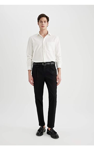 DeFacto Tapered Fit Twill Pantolon B6585AX24SPBK27