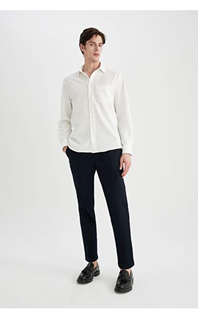DeFacto Tapered Fit Twill Pantolon B6585AX24SPNV106
