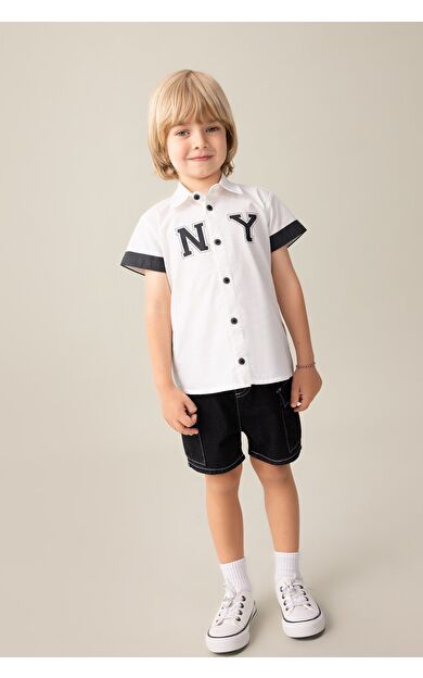 DeFacto Erkek Bebek Regular Fit Jean Şort