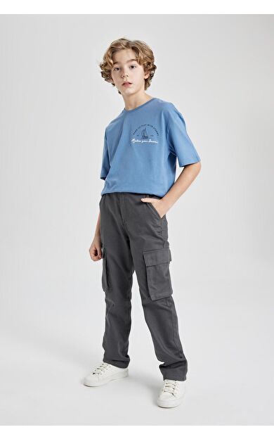 DeFacto Erkek Çocuk Kargo Fit Twill Pantolon
