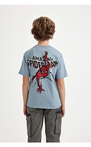 DeFacto Erkek Çocuk Marvel Comics Bisiklet Yaka Jersey Kısa Kollu Tişört