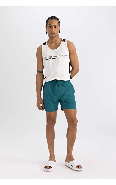 DeFactoFit File Astarlı Kısa Boy Deniz Şortu B7244AX24HSGN265