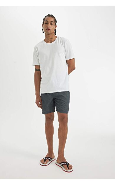 DeFacto DeFactoFit Regular Fit File Astarlı Kısa Boy Deniz Şortu B7279AX24HSGR474