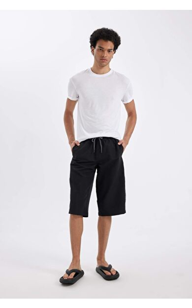 DeFacto DeFactoFit Long  Fit Deniz Şortu