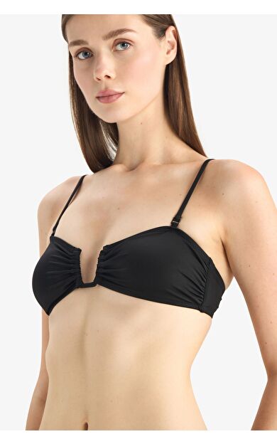 DeFacto -Fall in Love Regular Fit Bikini Üstü B7332AX25SMBK81