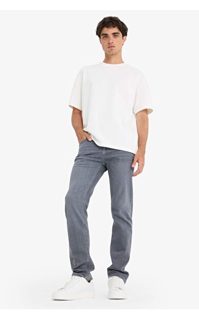 DeFacto Sergio Regular Fit Normal Bel Boru Paça Düz Paça Jean Pantolon B7349AX25AUNM55