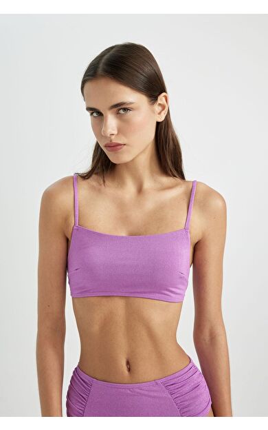DeFacto Fall in Love Regular Fit Parlak Kumaş Bikini Üstü B7475AX24SMPR442