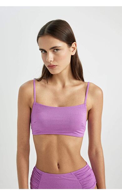 DeFacto Fall in Love Regular Fit Parlak Kumaş Bikini Üstü B7475AX24SMPR442