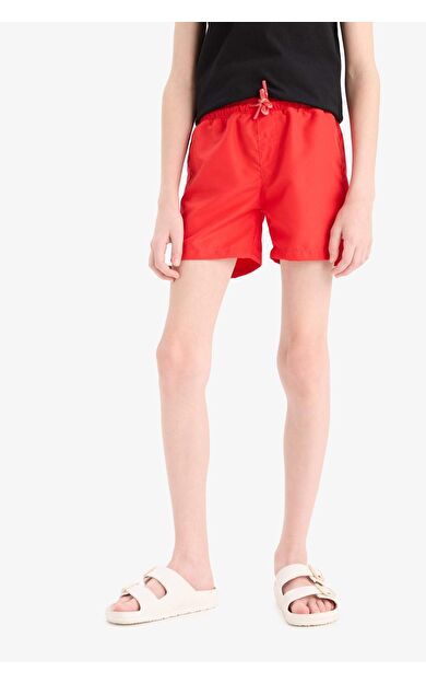 DeFacto Erkek Çocuk Basic Düz Deniz Şortu B7494A825HSRD227