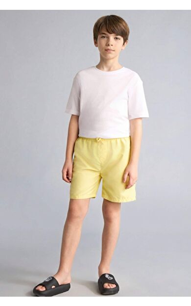 DeFacto Basıc Düz Deniz Şortu Erkek Çocuk