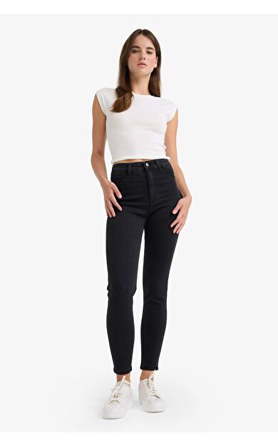 DeFacto Yüksek Bel Bilek Boy Jean Pantolon B7498AX25AUNM36