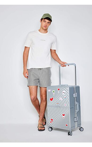 DeFactoFit Çizgili Kısa Boy Deniz Şortu B7535AX24HSKH172