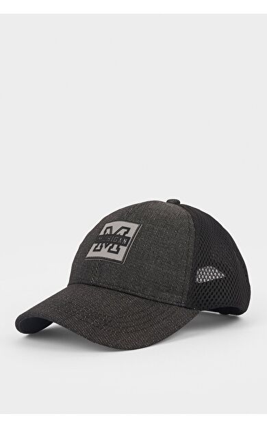 DeFacto Erkek Etiket Baskılı Jean Cap Şapka