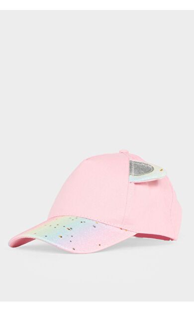 DeFacto 3D Simli Kumaş Cap Şapka Kız Çocuk