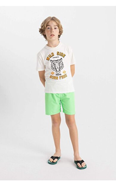 DeFactoFit Erkek Çocuk Deniz Şortu B7737A824HSGN1218