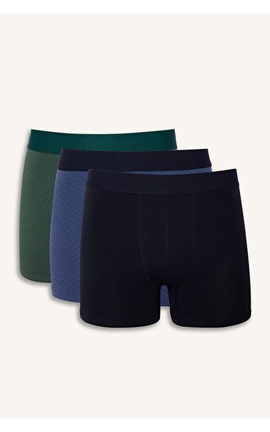 DeFacto Regular Fit Etnik Desenli 3'lü Boxer