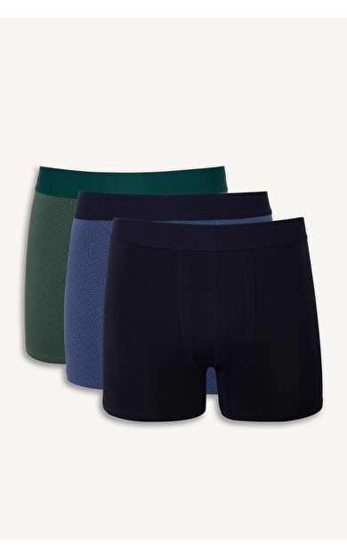 Regular Fit Etnik Desenli 3'lü Boxer