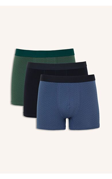 DeFacto Regular Fıt Etnik Desenli 3'lü Boxer