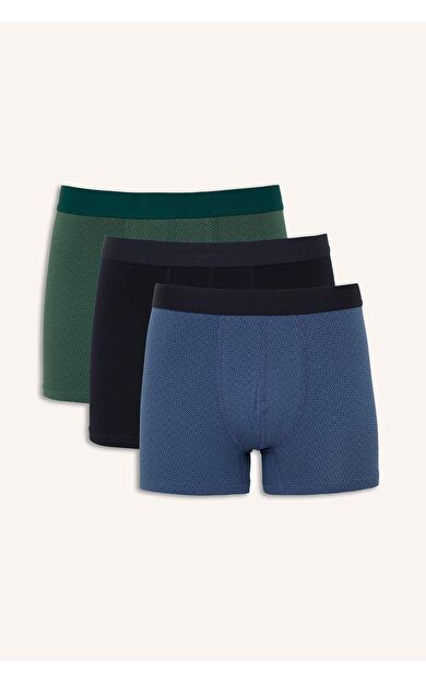 DeFacto Regular Fıt Etnik Desenli 3'lü Boxer