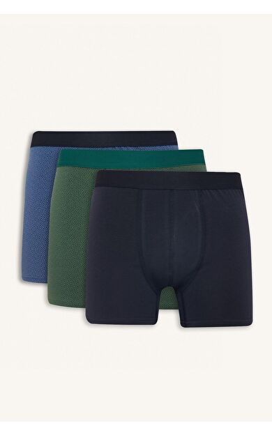 DeFacto Regular Fıt Etnik Desenli 3'lü Boxer