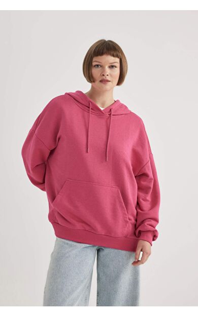 DeFacto Oversize Geniş Kalıp Polo Yaka Sweatshirt B7834AXNSPN346