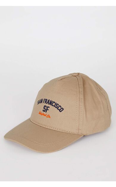 DeFacto Erkek Çocuk Nakışlı Pamuklu Beyzbol Basketbol Şapkası B7904A825SMBG176