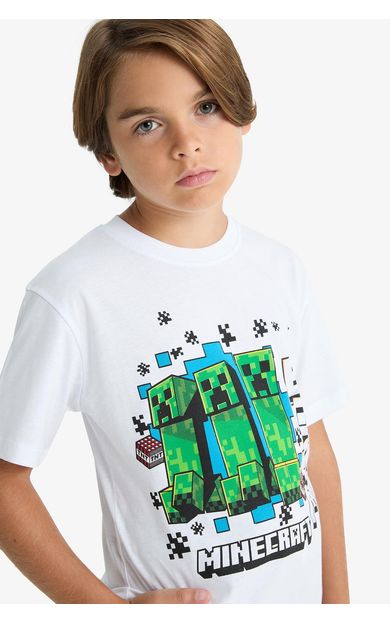 DeFacto Erkek Çocuk Minecraft Regular Fit Bisiklet Yaka Kısa Kollu Tişört