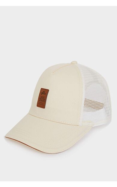 DeFacto Erkek Etiket Baskılı Dokuma Beyzbol Basketbol Şapkası B7990AX25SMER151